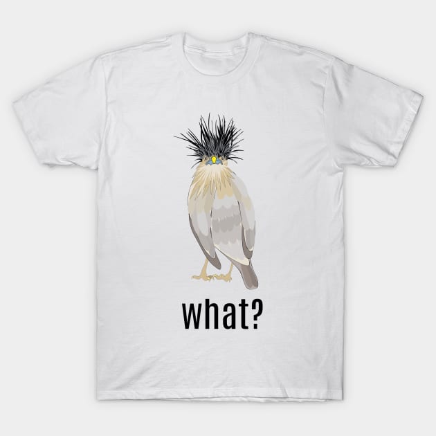 what with funny bird T-Shirt by Alina